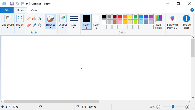 Automated Windows Paint