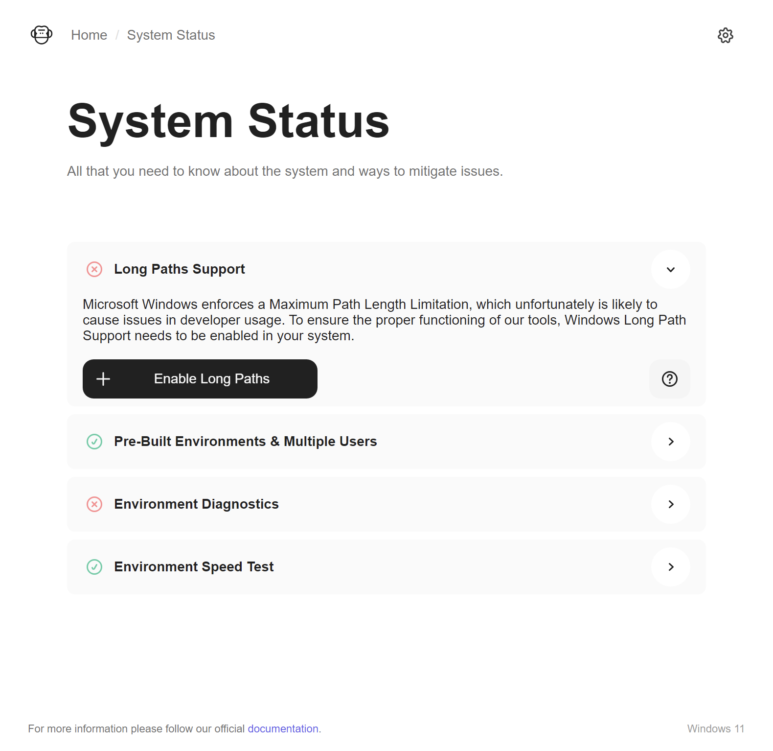 System Status