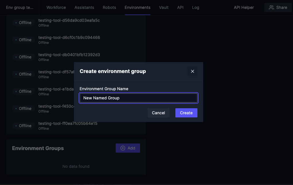 Worker Groups - Adding a new named group